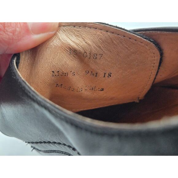 Johnston & Murphy Men’s Size 9M Black Leather Single Monk Strap Dress Shoes - Picture 5 of 6